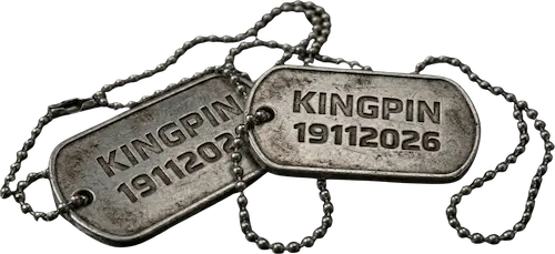 Kingpin dog tags